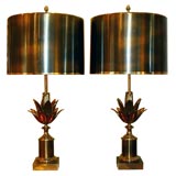 Maison Charles "Lotus" Table Lamps