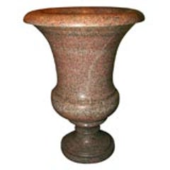 Large Carved Granite Urn 12