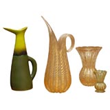 Barovier Glass and Ceramic Pitcher
