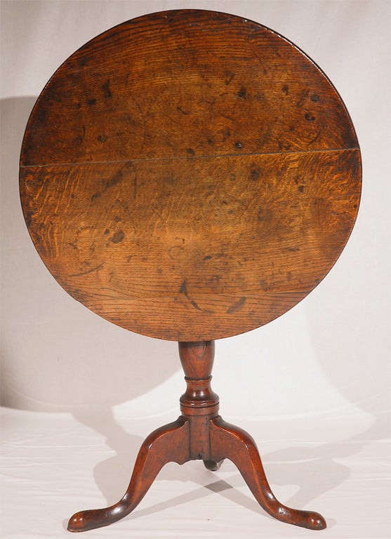 Georgian Oak Tilt Top Table 2