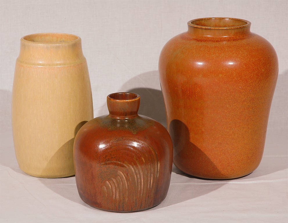Collection of Saxbo vases. The vases are being sold separetely. Please email or call for prices.