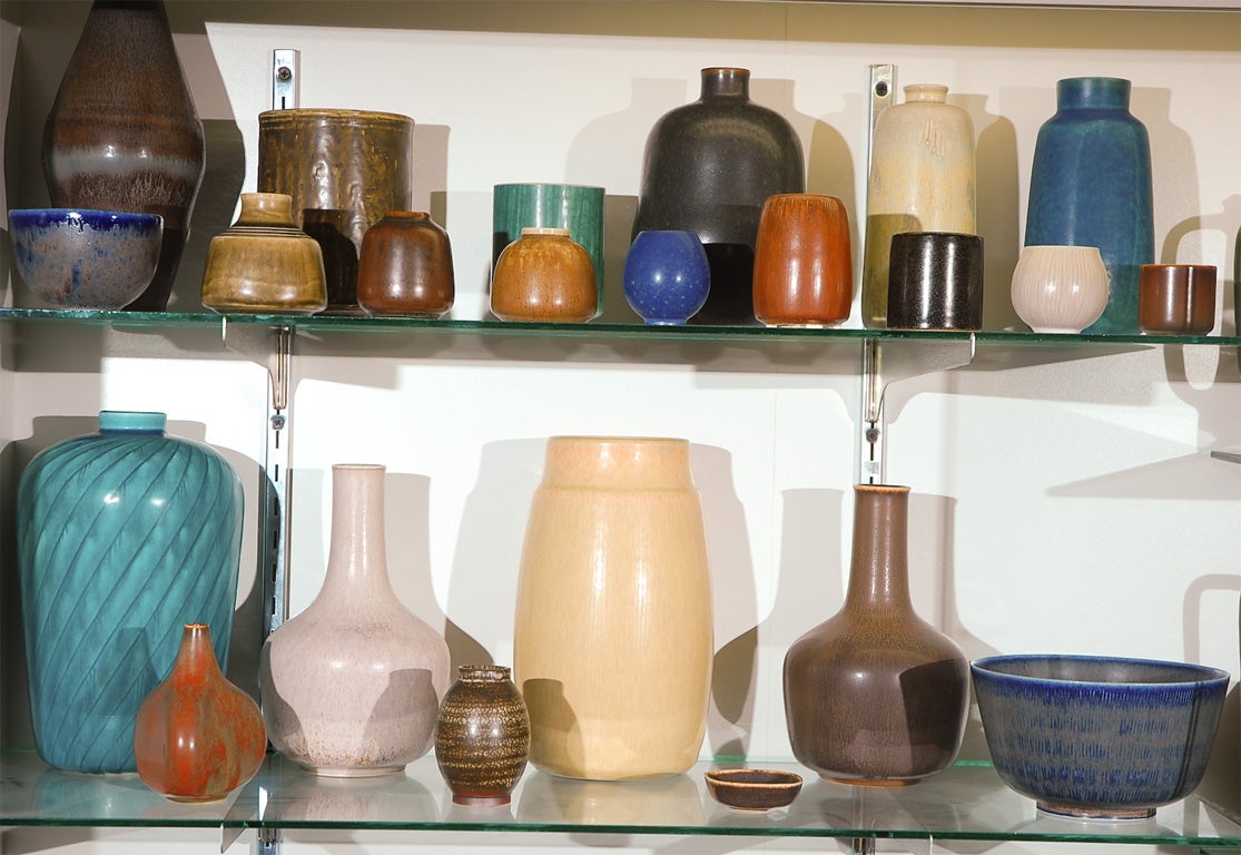 Danish Collection Of Saxbo Vases For Sale