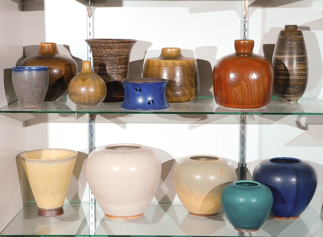 Collection de vases Saxbo Excellent état - En vente à Los Angeles, CA