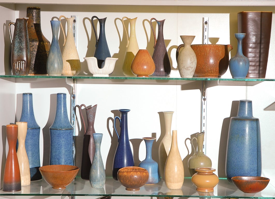 Swedish Collection Of Rorstrand Vases For Sale