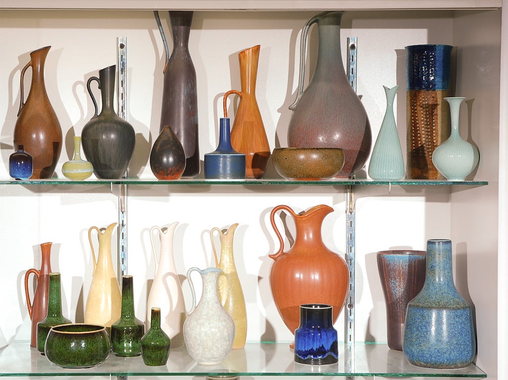 Kollektion von Rorstrand-Vasen (Mitte des 20. Jahrhunderts) im Angebot