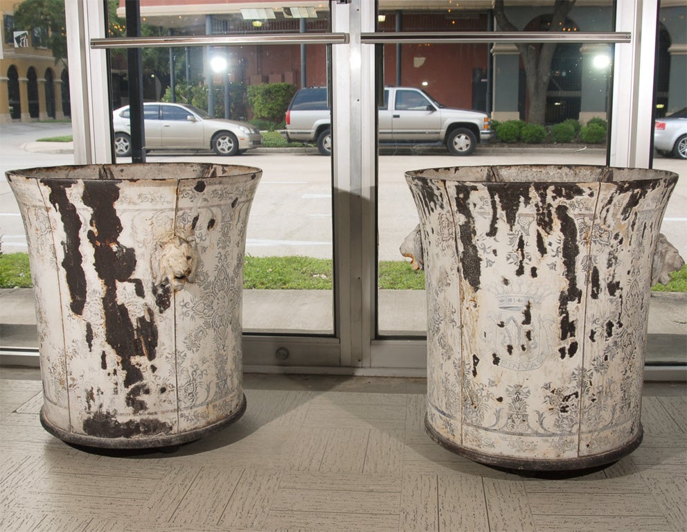 Cast Iron with Enamel Planters 5