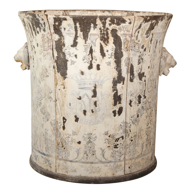 Cast Iron with Enamel Planters