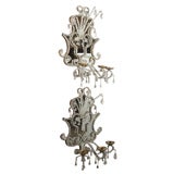 Italian Mirror back sconce