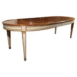 19TH C FRENCH LOUIS XVI EXTENTION DINING TABLE
