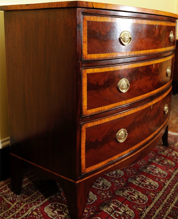 George III Bow Front Chest 3