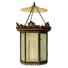 Tole and Glass Lantern