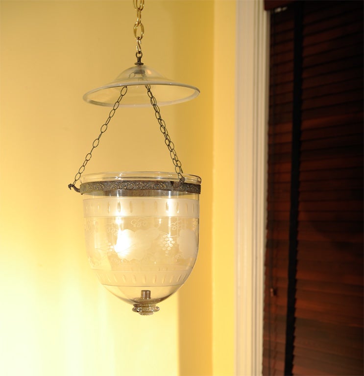Etched & Frosted Bell Jar Lantern