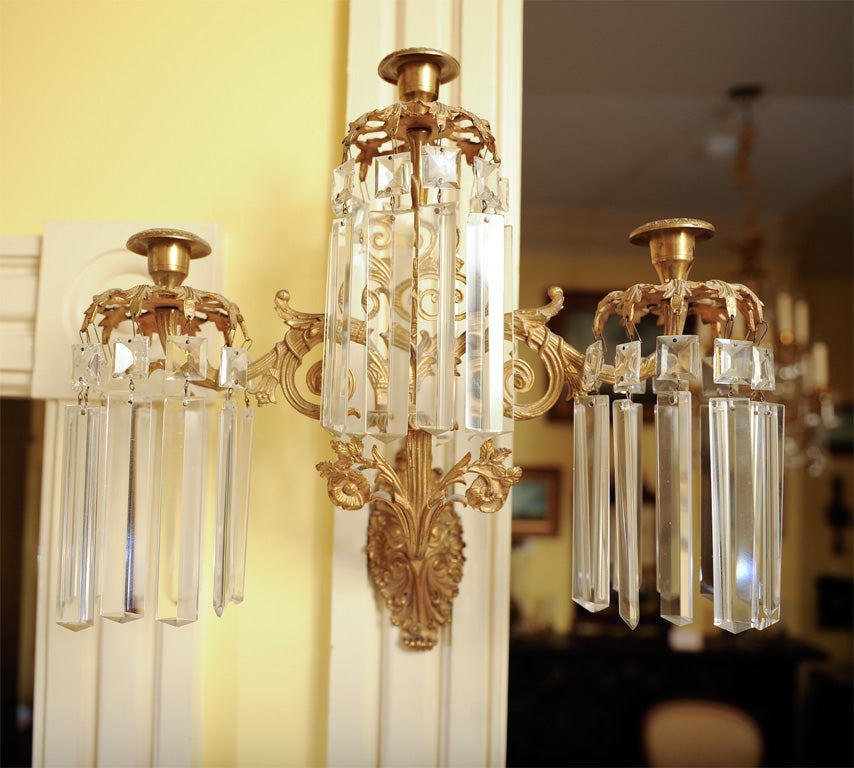 19th Century Pair of Wall Sconces