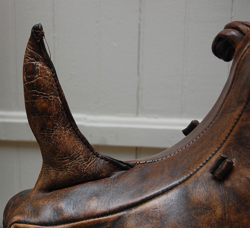 Abercrombie & Fitch Leather stuffed rhino 4