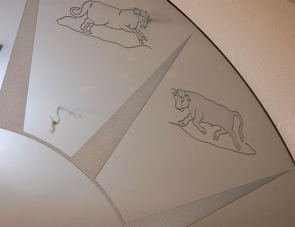 Glass ETCHED ZODIAC MIRRORS