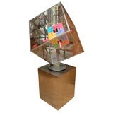 "OPTICAL PERCEPTION" ROTATING SCULPTURE BY LEN JANCLOW