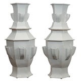 Large Ceramic Pagoda Vessel