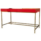 Antony Todd Collection Custom Lacquered Desk with Brass Legs
