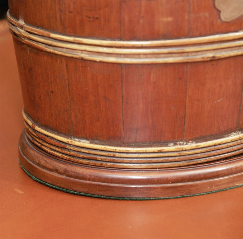 Wicker Bound Oak Lamp 1