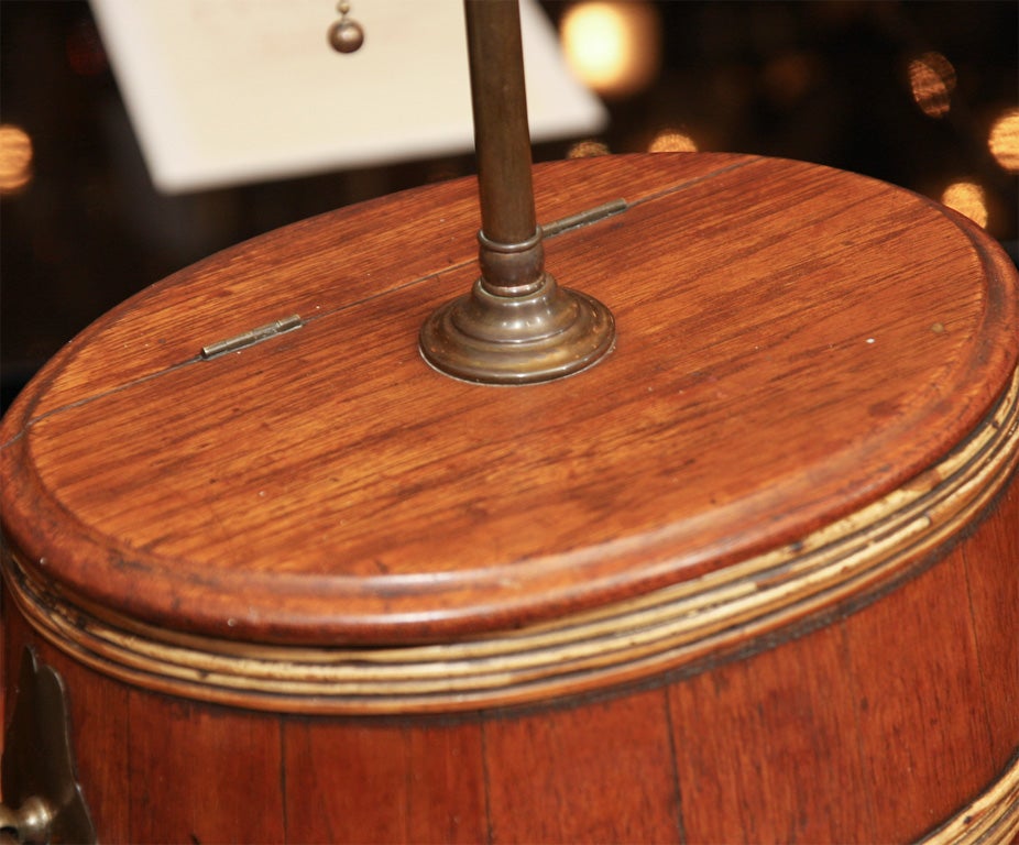 Wicker Bound Oak Lamp 3