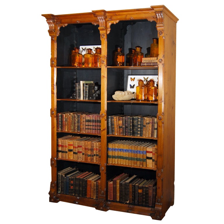Arts & Crafts Period Pine Bookcase