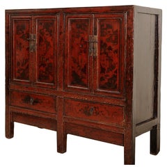 Antique MONGOLIAN DOUBLE CABINET