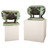 Pair of Fabulous Bronze 19th C. Neoclassical Urns
