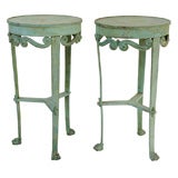 Pair of 19th C. Grand Tour Bronze Neoclassical Tables