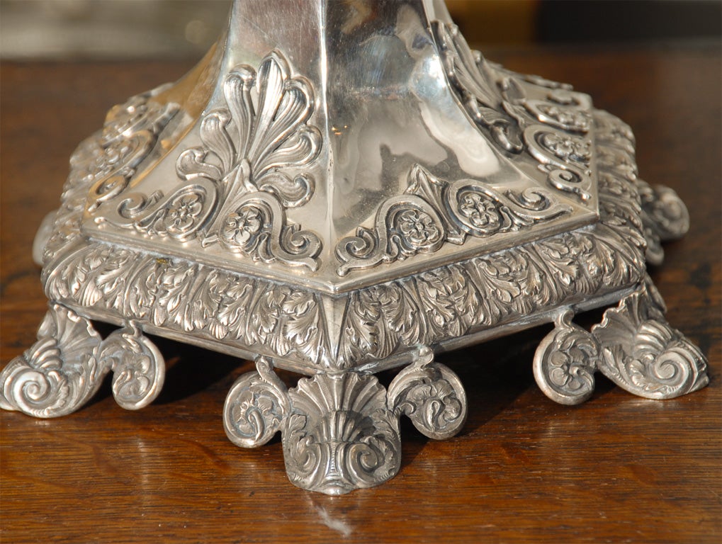Sterling Silver An English Sterling Epergne,  Mathew Bolton, Birmingham, 1825-26 For Sale