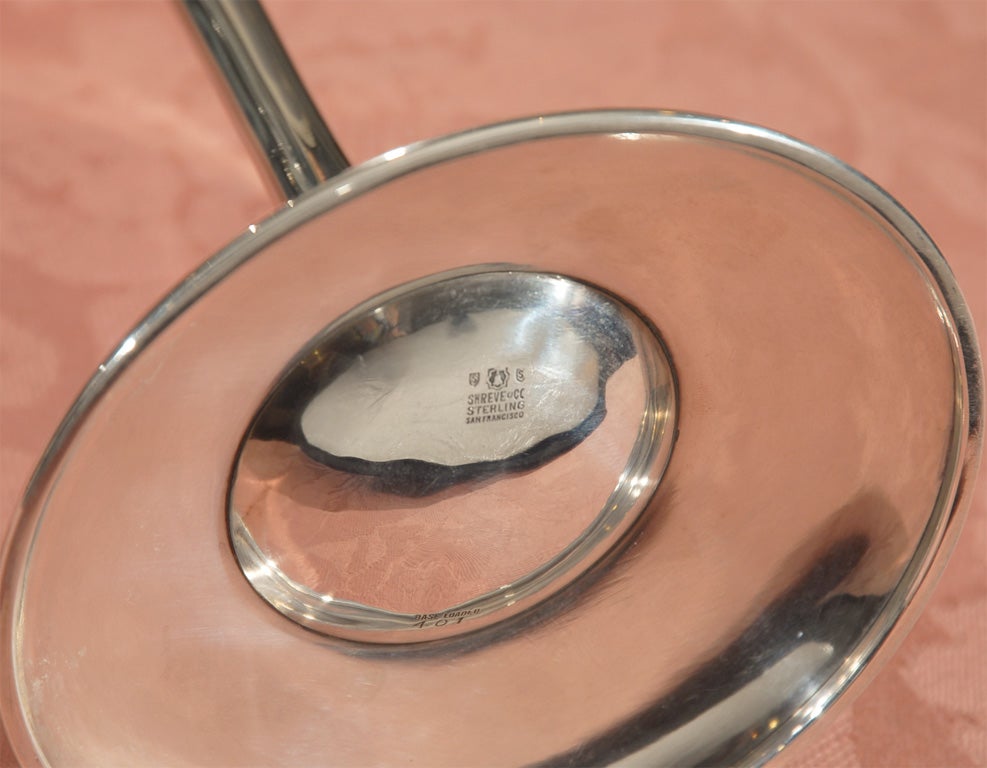 A Tall Sterling Vase made by Shreve & Co San Francisco, 1900