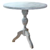 Reproduction Painted Wood Pedestal Table