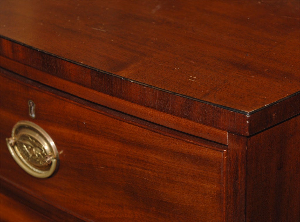 Federal Mahogany Bowfront Chest of Drawers 1