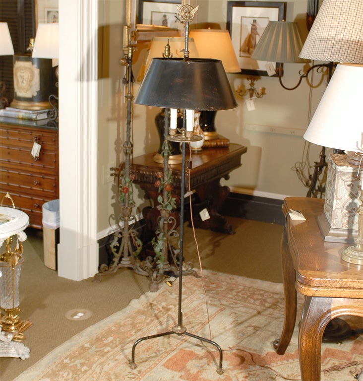 Single Bouillotte Floor Lamp