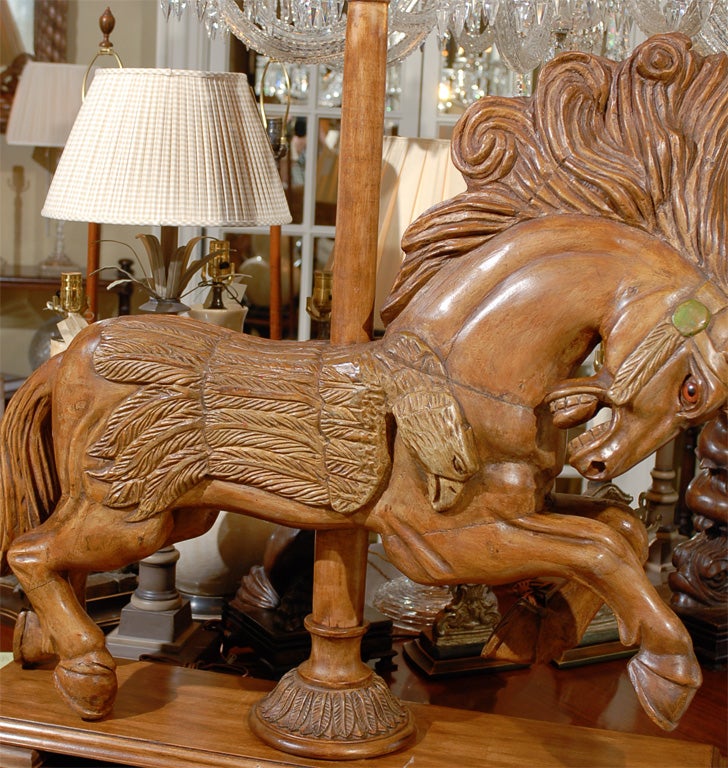 American Hand Carved Carousel Horse For Sale