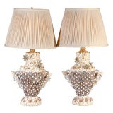 Pair of Seashell lamps