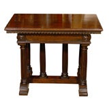 ITALIAN STYLE TABLE WITH COLUMN LEGS AND DRAWER ITALIAN STYLE TABLE WITH COLUMN LEGS AND DRAWER