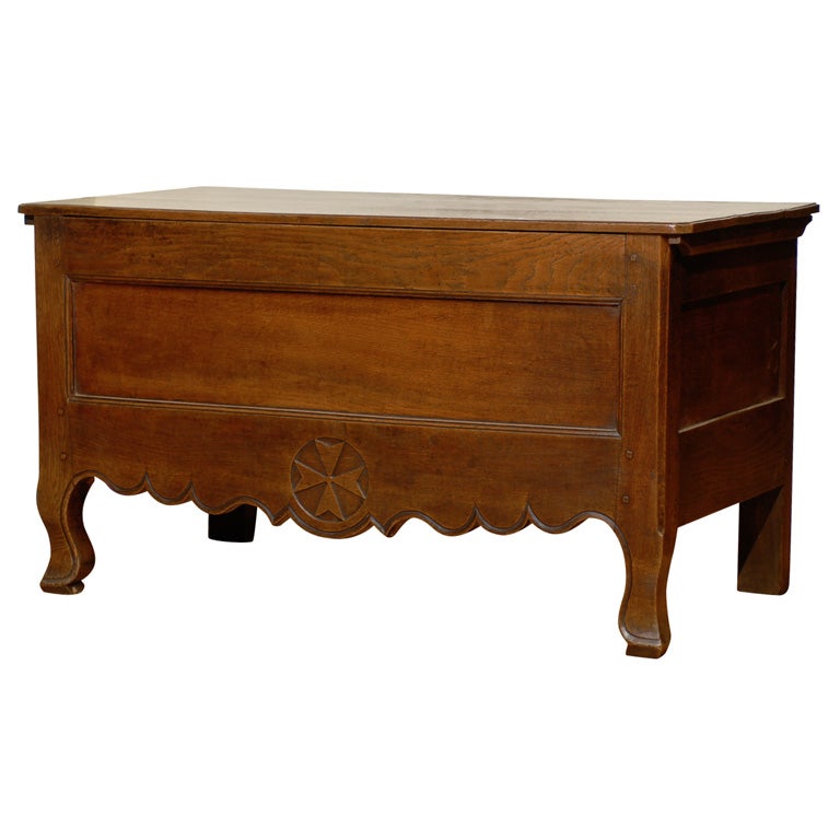 19th Century French Oak Coffer For Sale