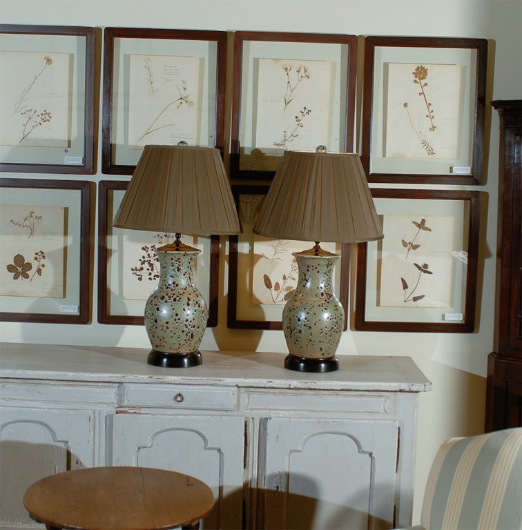 Pair of Hand Thrown Ceramic Lamps by Charlie West