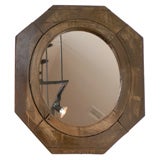 Vintage Rustic Wooden Mirror