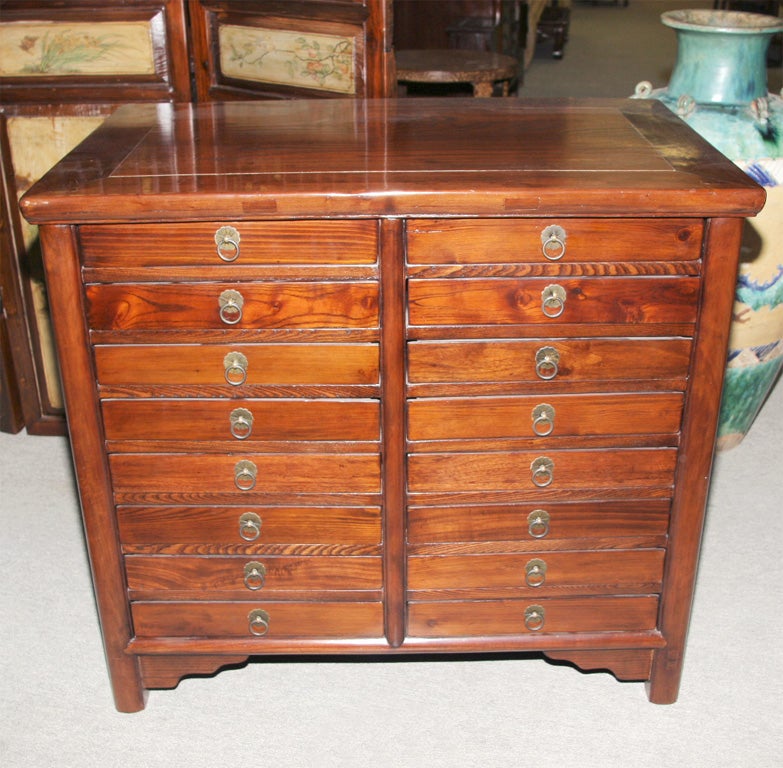 Chinese jade collectors chest of drawers lingerie dresser
