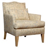 Ariel Armchair in Lee Jofa Fabric on Square Tapered Legs