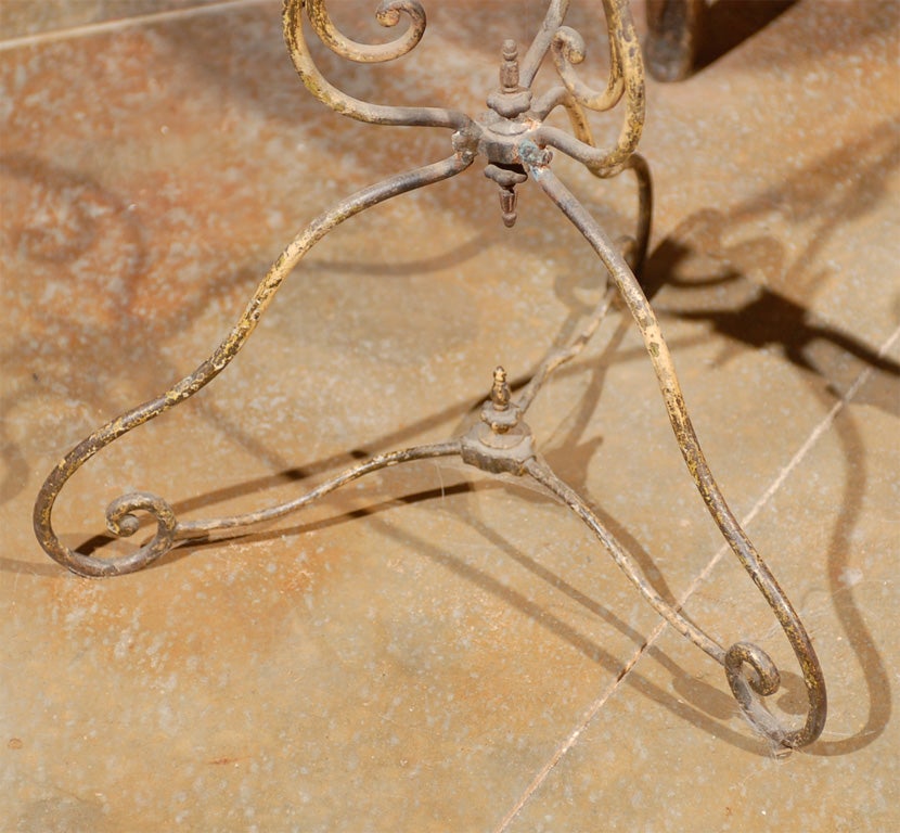 19th Century French Tole and Iron Jardiniere 2