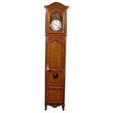 Antique French 19th Century Cherry Longcase Clock, Louis XV Style