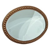 An oval mirror