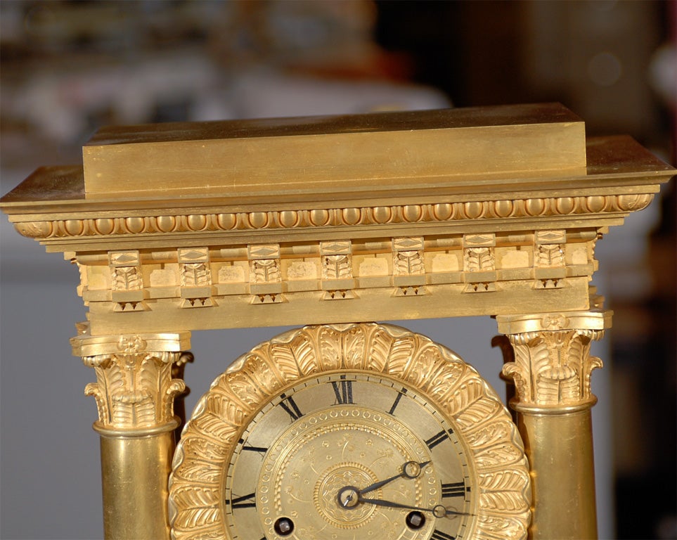 French Portico clock For Sale