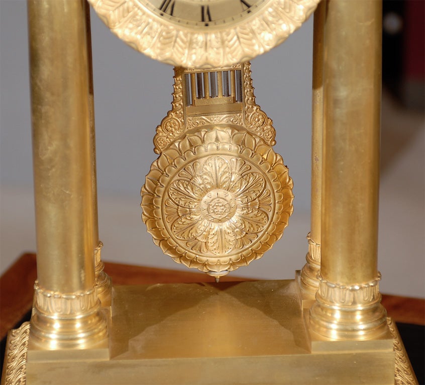 19th Century Portico clock For Sale