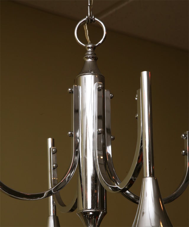 Fab Modern Chrome Bells Chandelier 2