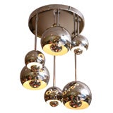 Chrome Ball Cascade Ceiling Light