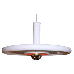 Space Age Modern Hans Due Optima Pendant Light by Fog & Morup, Denmark 1960s