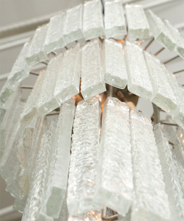 Mid-20th Century Mazzega Crystal Chandelier For Sale